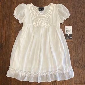 NWT Girls Size 4 Kids White Dress